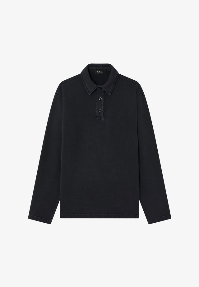 Long-sleeve unisex polo shirt (M)