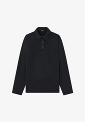 Long-sleeve unisex polo shirt (W)