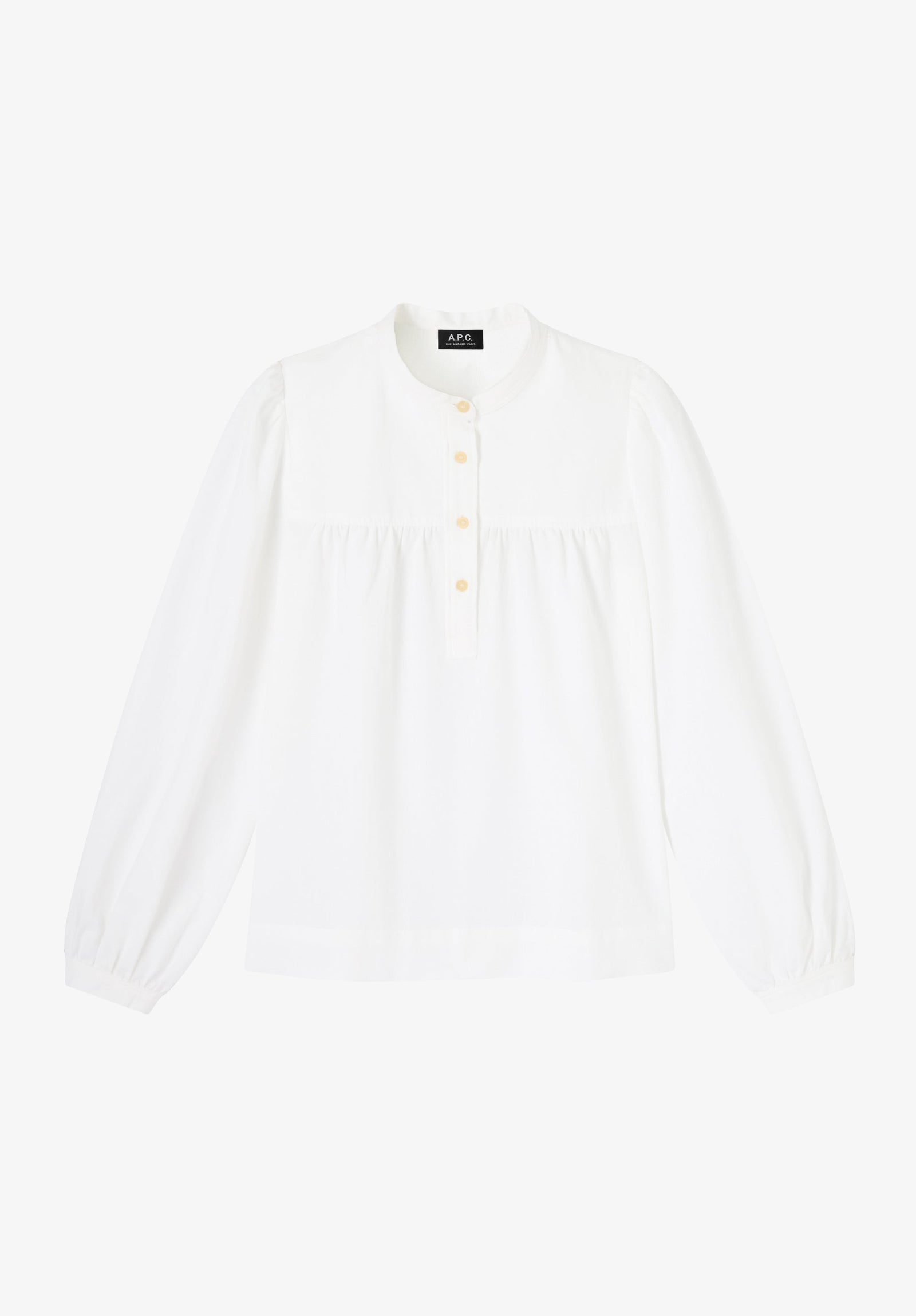 Chemise Blanche Blous E Col Officier