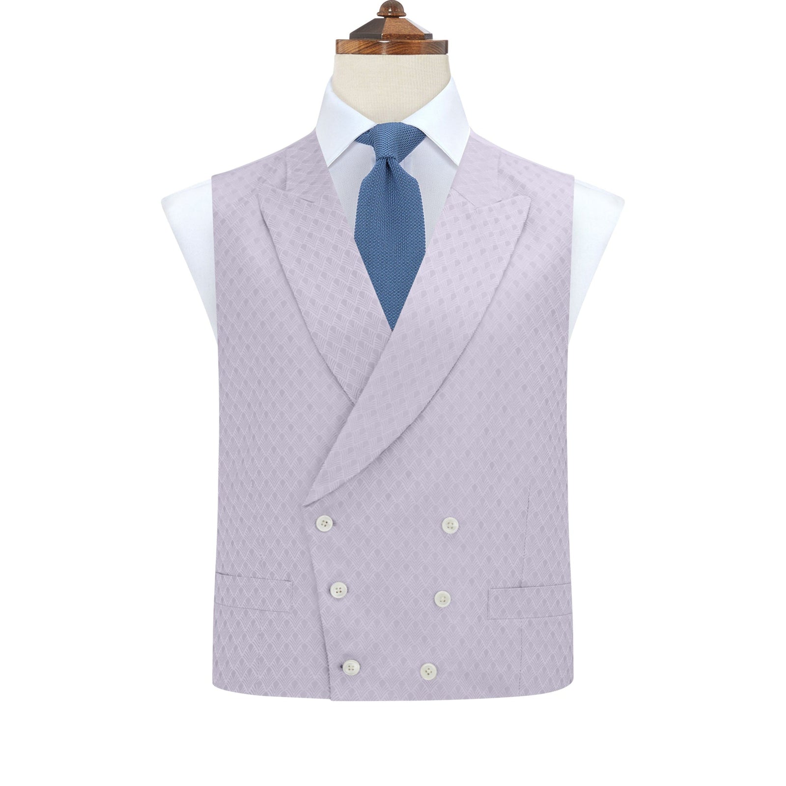 Hayward Lilac Wave Silk Waistcoat