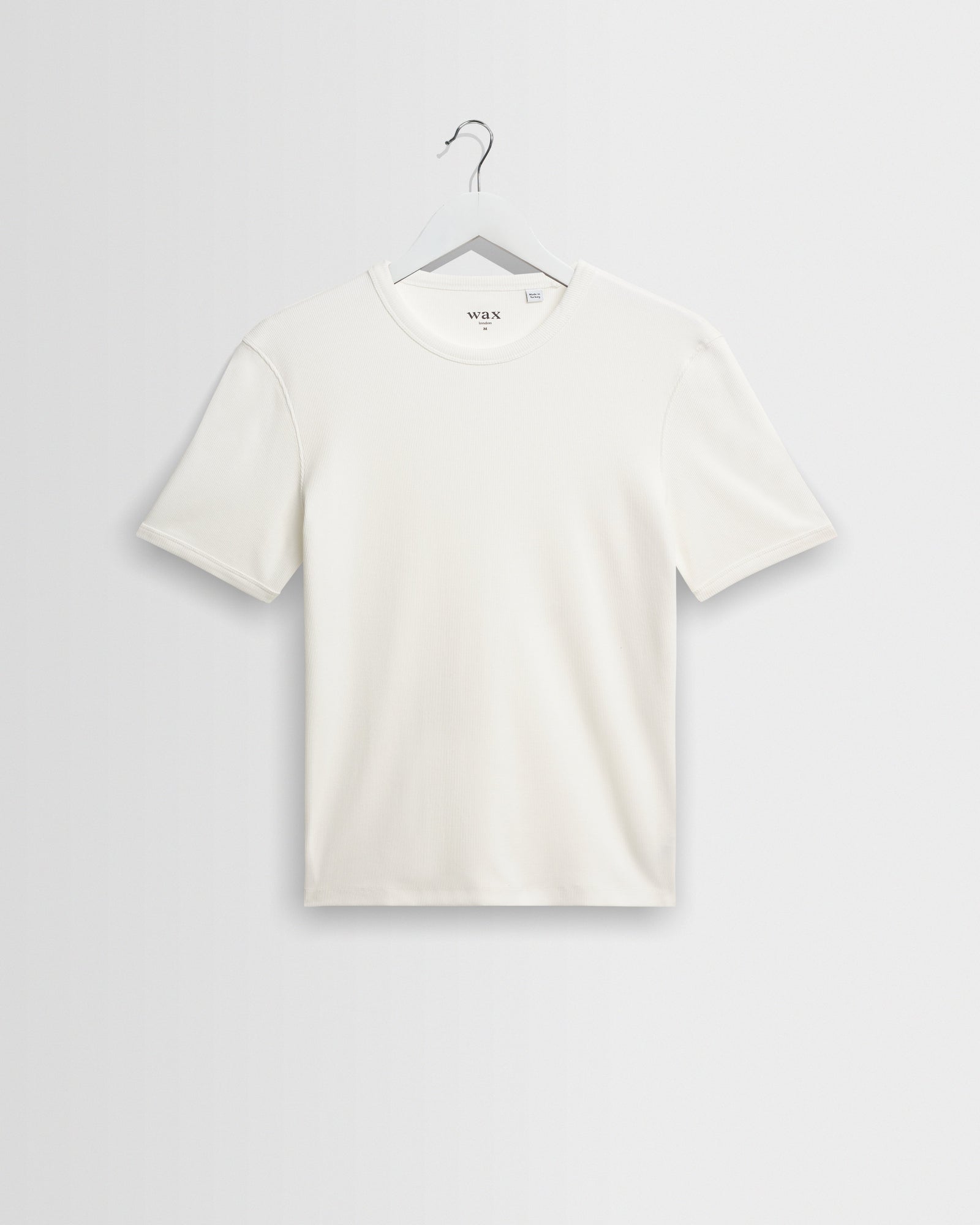 Cole - Off White Ribbed Cotton Slim-Fit T-Shirt