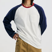 Colour Block Raglan T Shirt