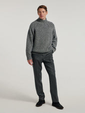 Dark Grey Oversized Chunky Knit