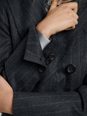 Chalk Stripe Double Breasted Jacket