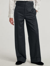 Chalk Stripe Sash Trousers