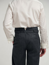 Chalk Stripe Sash Trousers