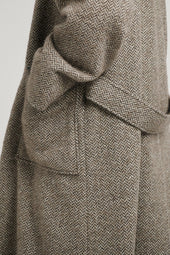 Natural Oversized Martingale Coat