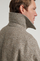 Natural Oversized Martingale Coat