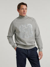 Embroidered Driving Sweatshirt