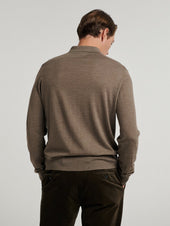 3 Button Merino Polo Shirt