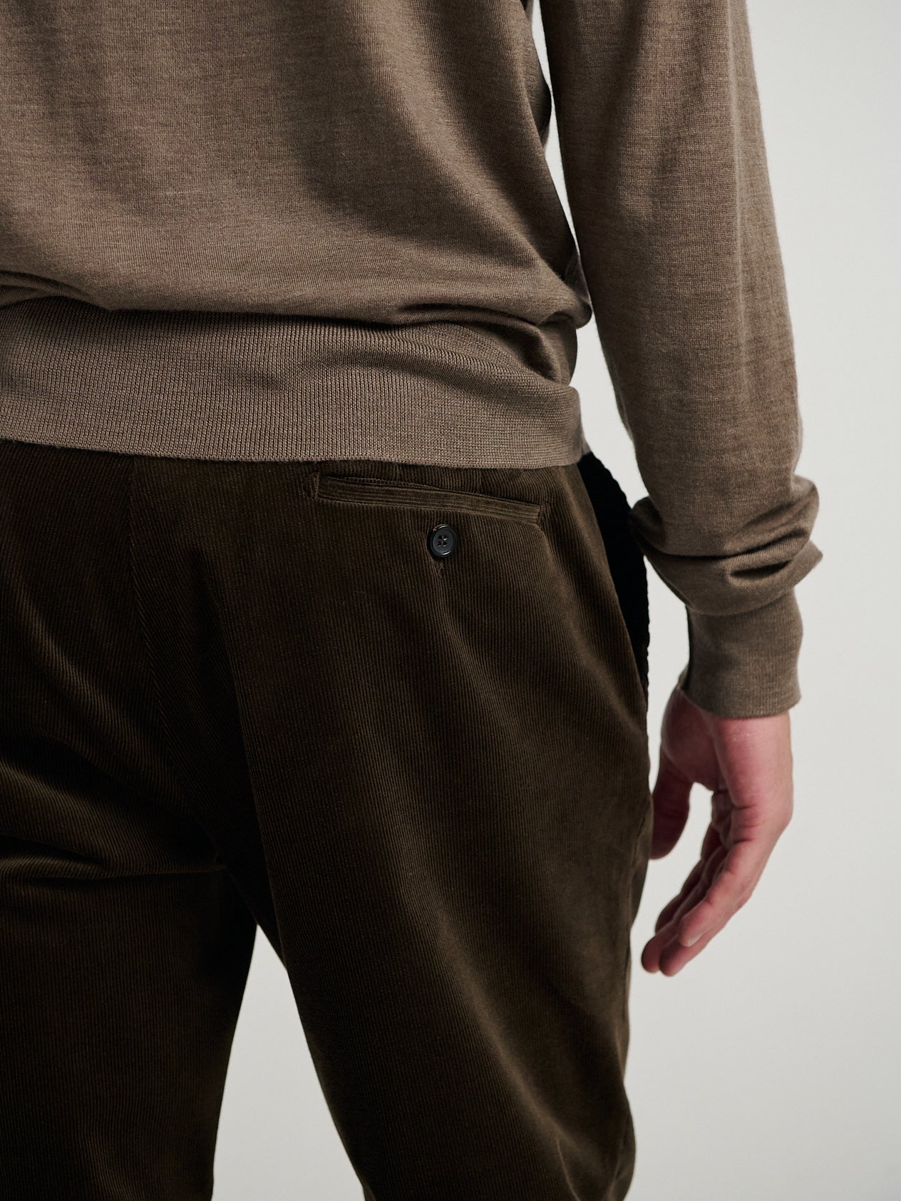 Dark Brown Cord Trousers