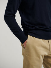 3 Button Merino Polo Shirt