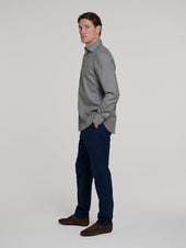 Grey Cashmere Hand Finish Shirt