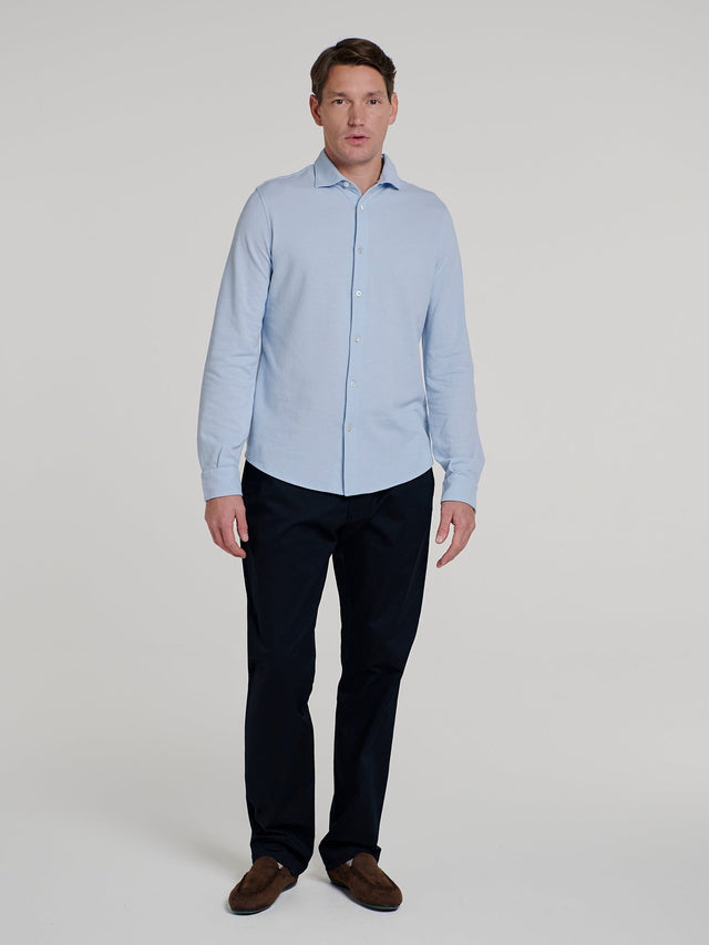 Light Blue Pique Richmond Shirt