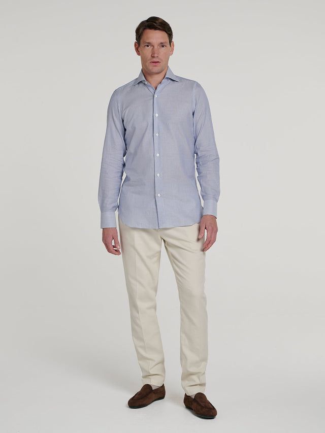 Royal Blue Chambray Hand Finish Shirt