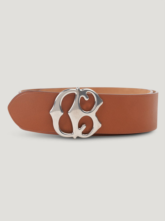 Tan Large CB Buckle Belt