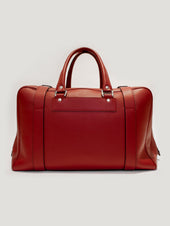 Red Sports Grip Bag with Badges