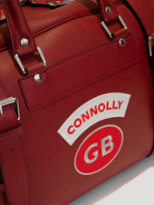 Red Sports Grip Bag with Badges
