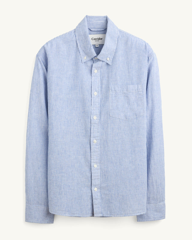 Linen Stripe LS - Blue