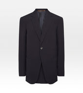 Costume Bleu Nuit Seersucker De Laine