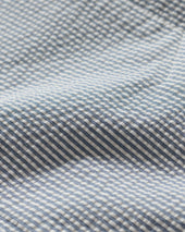 Seersucker Belted Single-Pleat Trousers