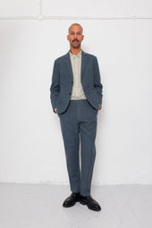 Fixed Waistband Cotton Linen Trouser