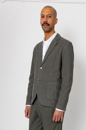Cotton Linen Blazer Dark