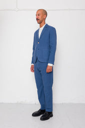Cotton Linen Trouser Woad