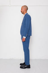 Cotton Linen Blazer Woad