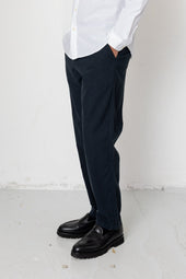Fixed Waistband Cotton Linen Trouser Soft