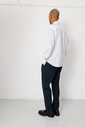 Fixed Waistband Cotton Linen Trouser Soft