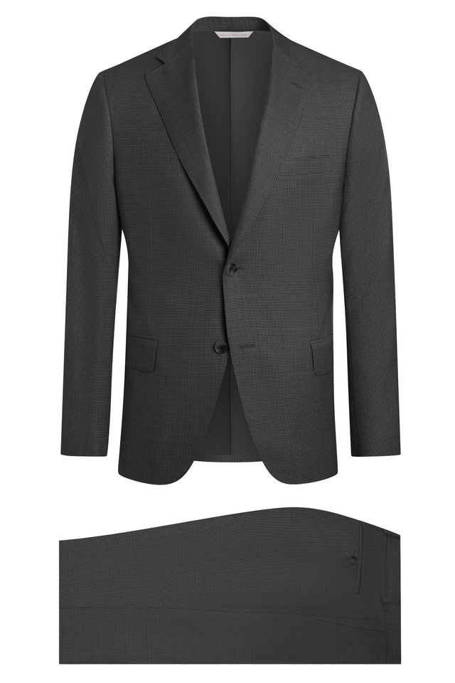 Dark Grey Super 120's Houndstooth Suit