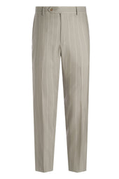 Beige 160 S Herringbone Stripe Suit