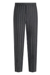 Wool Silk And Linen Blend Stripe Suit