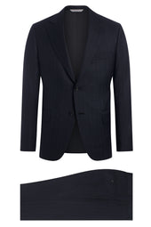 Charcoal Wool Stripe Suit