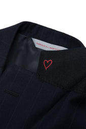 Charcoal Wool Stripe Suit