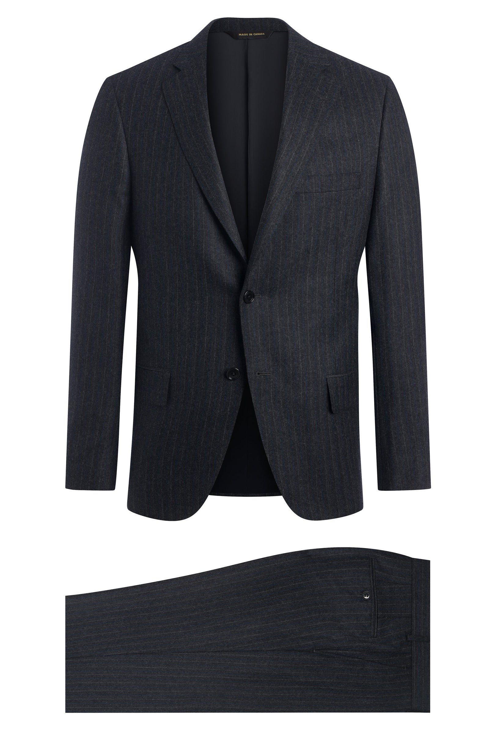 Charcoal 120's Stripe Suit