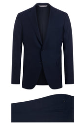 Navy 120's Plaid Suit