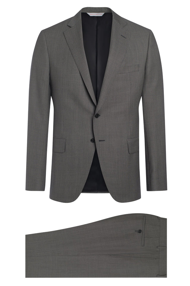 Charcoal Birdseye Suit