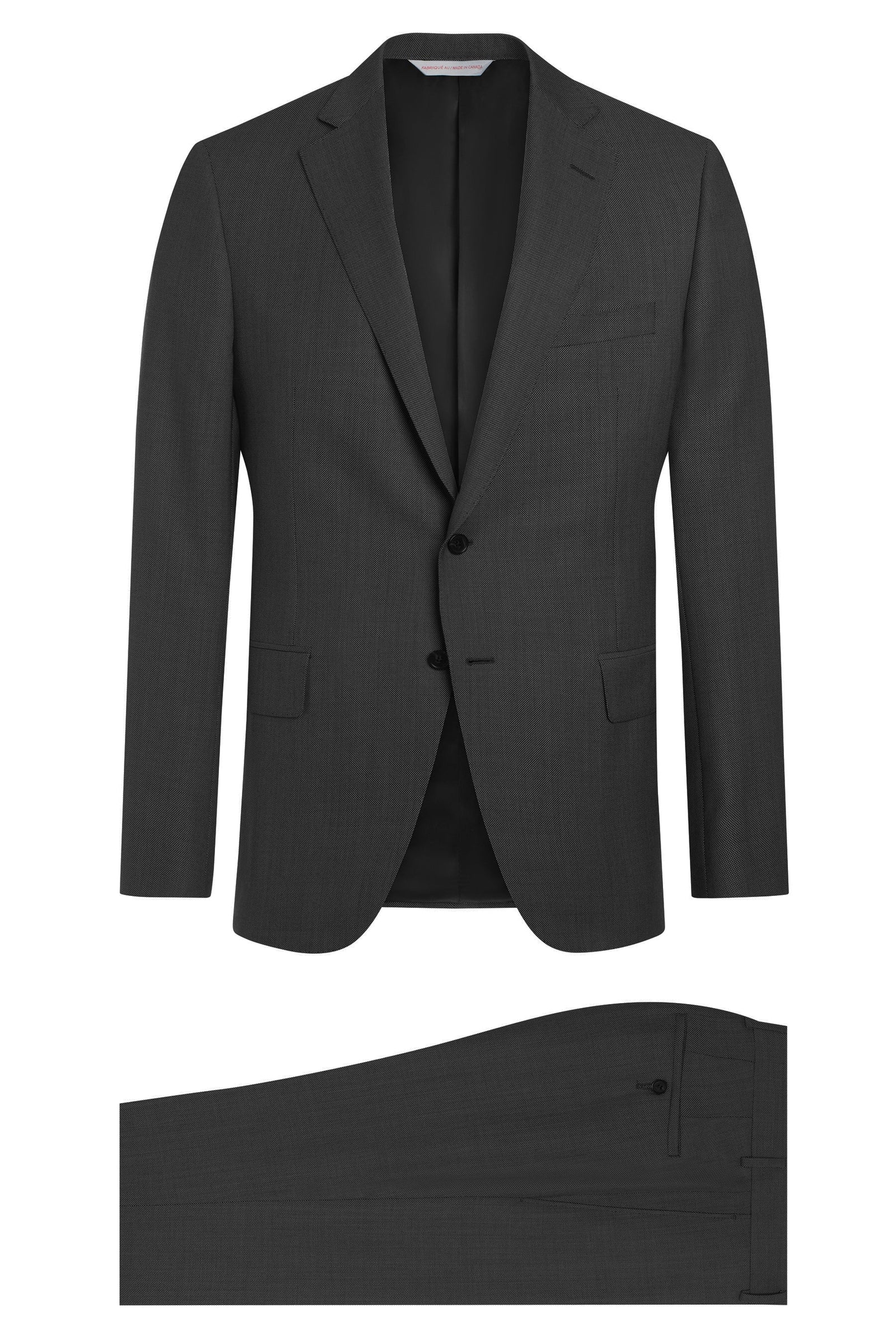 And White Birdseye Suit