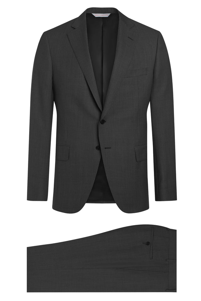 Black and White Birdseye Suit
