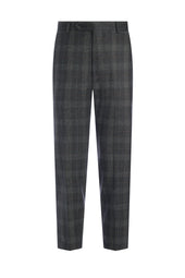 Grey Super 120's Flannel Plaid Suit