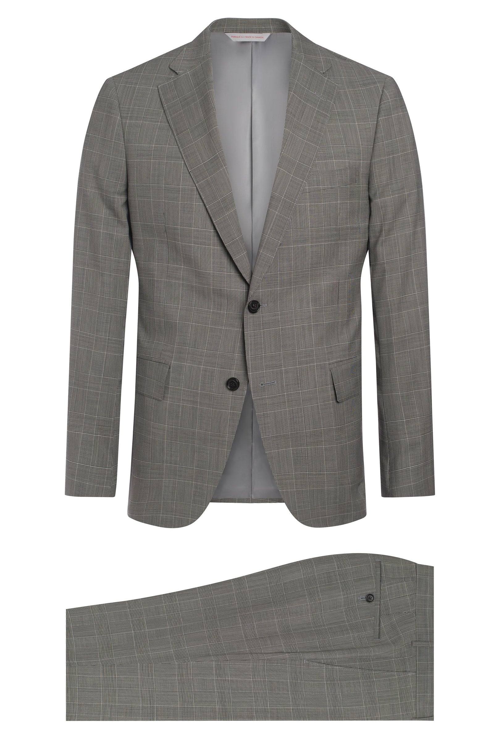 And White Super 130 S Prince Of Wales Suit