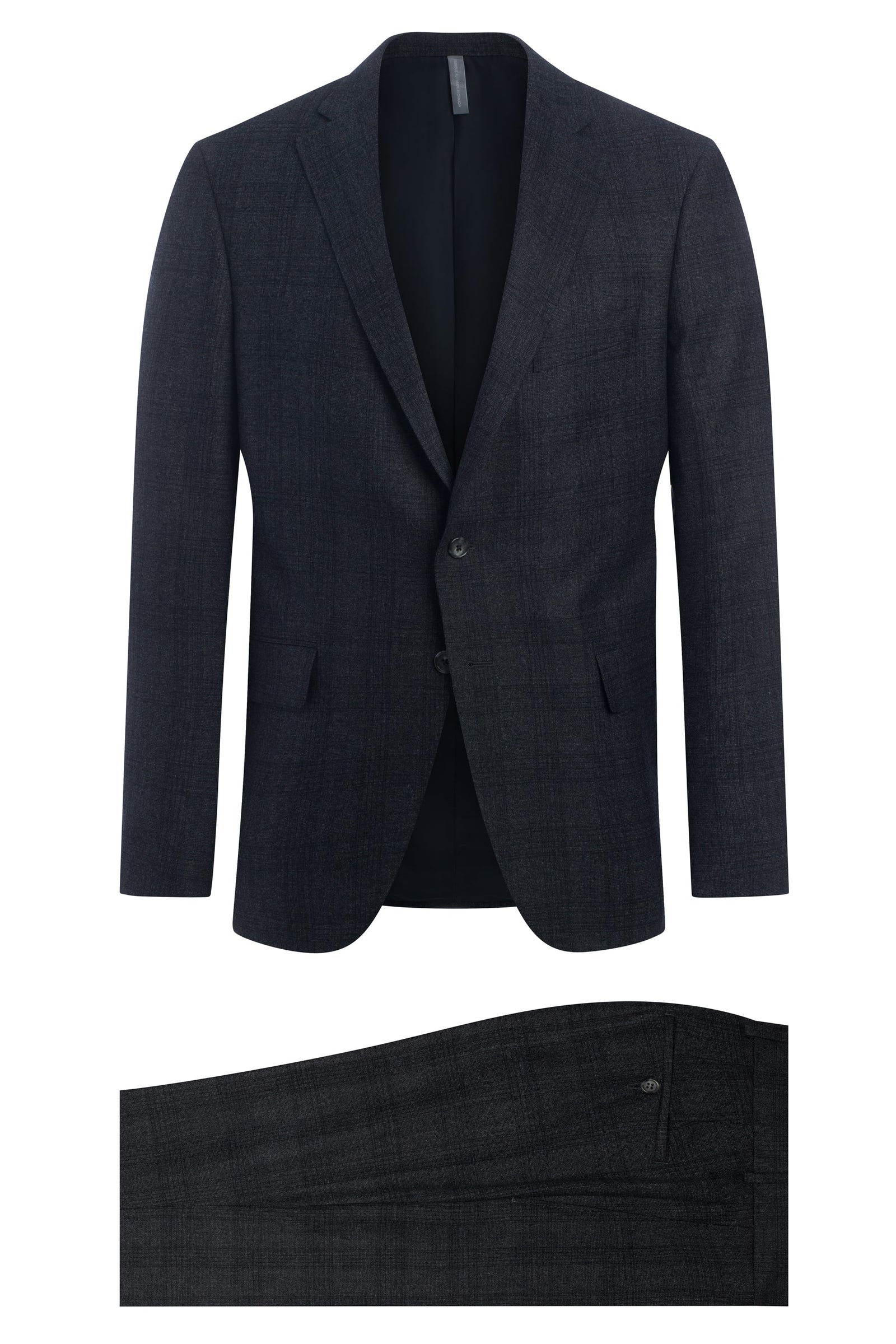 Charcoal Super 120's Tonal Plaid Suit