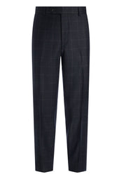 Charcoal 130's Flannel Windowpane Suit