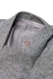 Light Grey Zegna Linen Blend Donegal Suit