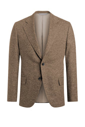 Light Brown Zegna Linen Blend Donegal Suit