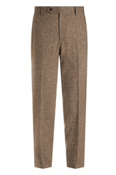 Light Brown Zegna Linen Blend Donegal Suit
