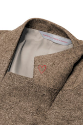 Light Brown Zegna Linen Blend Donegal Suit