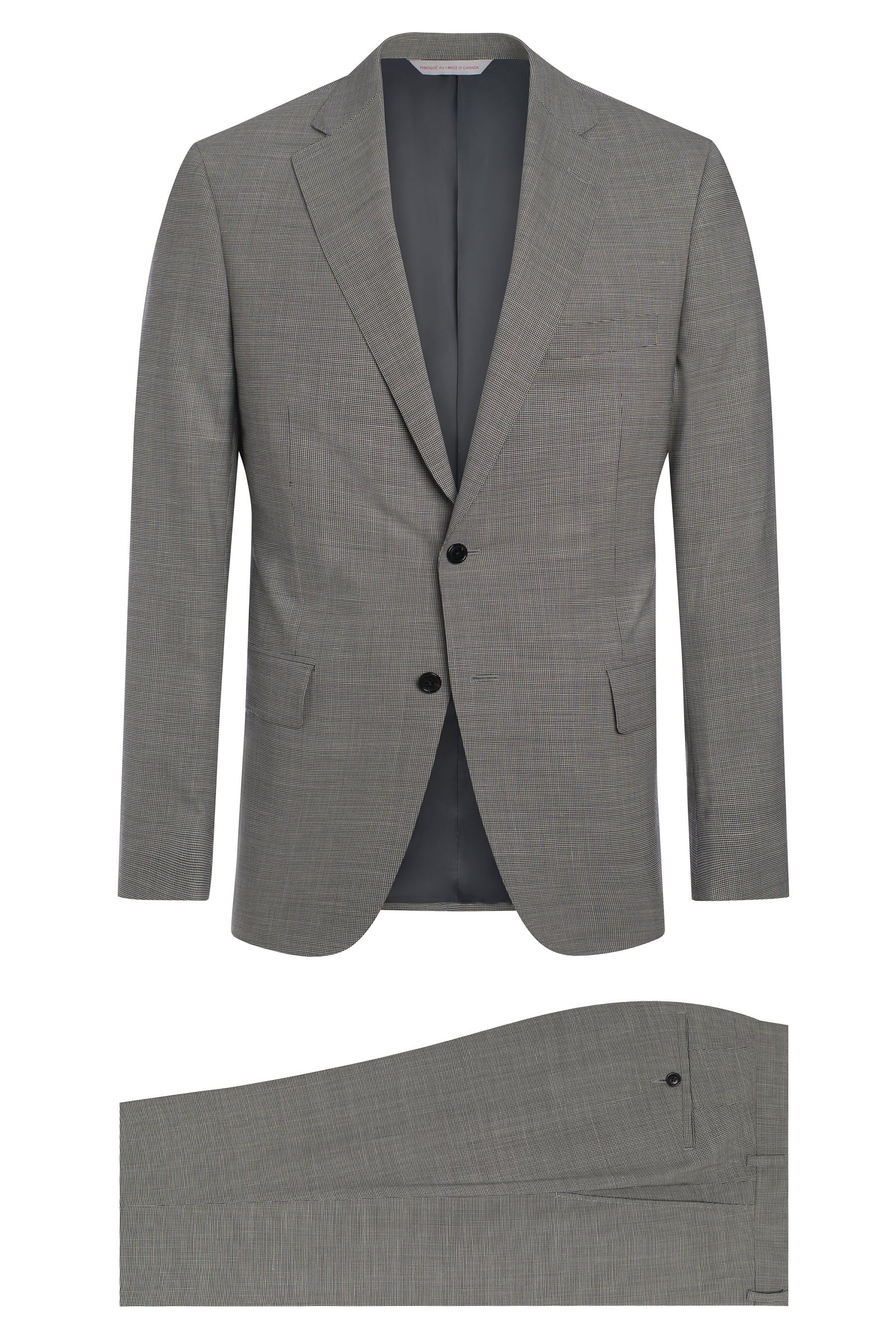 And White Super 120 S Houndstooth Suit